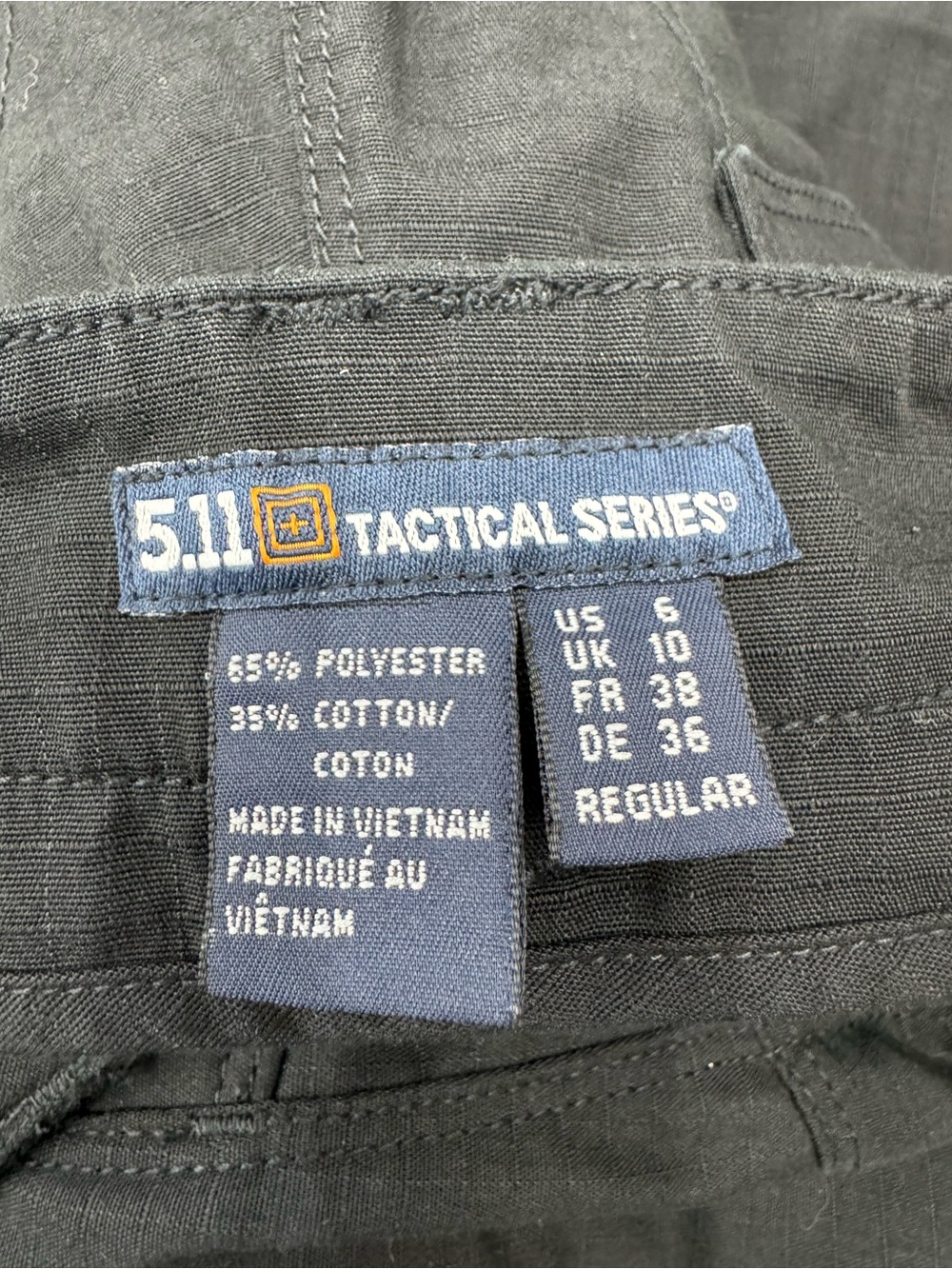 5.11 Tactical Women's 6 Regular Stryke Pants Black Ripstop Cargo Outdoor - Picture 9 of 9